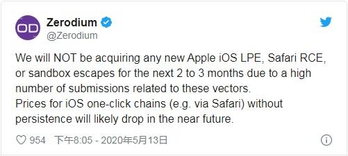 “网络军火商”Zerodium：iOS漏洞太多了，我们收不过来了