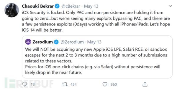 “网络军火商”Zerodium：iOS漏洞太多了，我们收不过来了