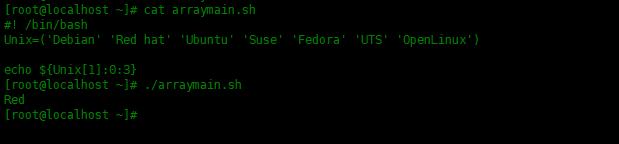 Bash Shell脚本中的数组使用实例