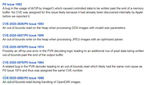 谷歌Project Zero团队揭苹果众多新漏洞,聊天图像暗藏危机