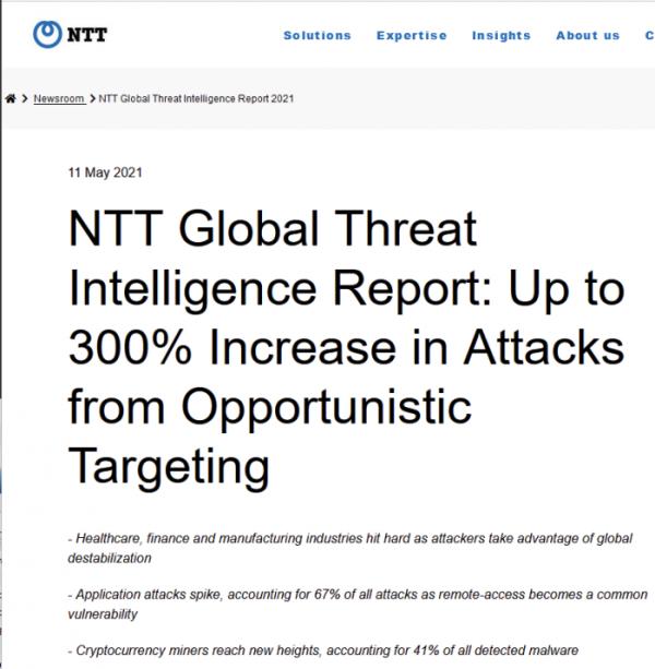 恶意软件攻击正在适应全球趋势 加密挖矿应用危害明显