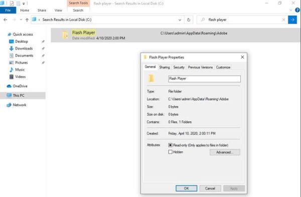 微软从Windows 10控制面板彻底删除Flash配置组件