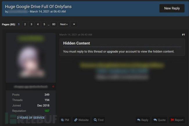 付费成人网站OnlyFans数百名创作者内容泄露,可能有你关注的YouTube博主