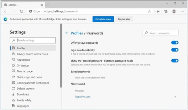 Microsoft Authenticator为移动设备增添了密码自动填写功能