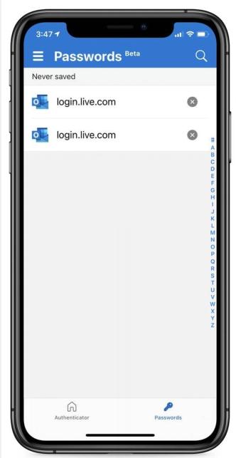 Microsoft Authenticator为移动设备增添了密码自动填写功能