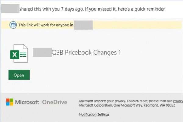 微软示警：近期网络钓鱼邮件肆虐 以巧妙方式欺骗用户点击链接下载附件