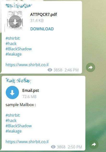 一个自称“黑影”(BlackShadow)的黑客组织竟向以色列一家保险公司勒索100万美元