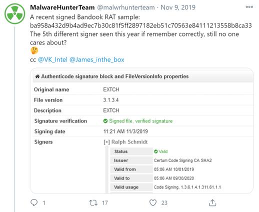 Bandook恶意软件同时针对多个国家的不同行业发起了攻击