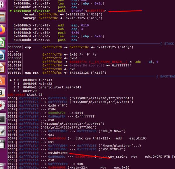 构造带有堆栈保护的指令流