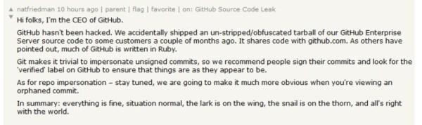 GitHub 被黑,不明人士冒充 CEO 泄露其机密源代码