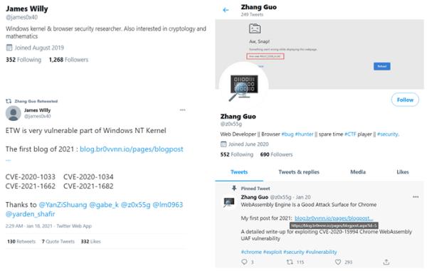 微软：Zinc黑客或利用Chrome零日漏洞对安全研究人员展开攻击