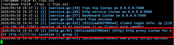 Frp做内网穿透访问家里的Web网站