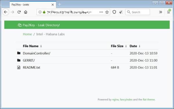 Pay2Key勒索软件入侵英特尔旗下的Habana Labs并窃取了数据