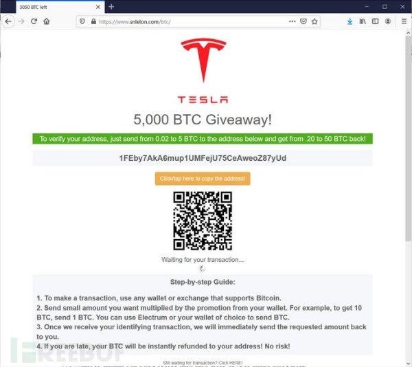 黑客伪装成马斯克的节目来窃取虚拟货币