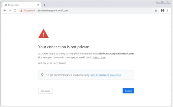 SSL证书过期，Microsoft Exchange管理员网关被拦截