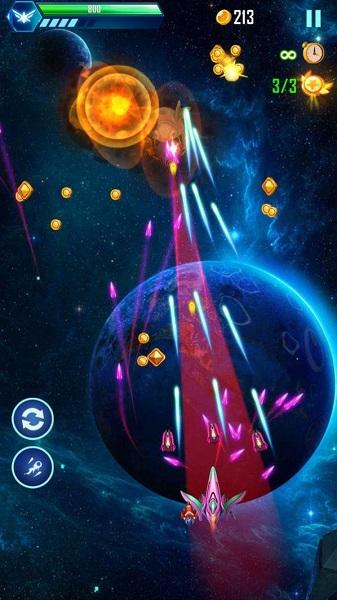 腾讯太空遨游战机截图