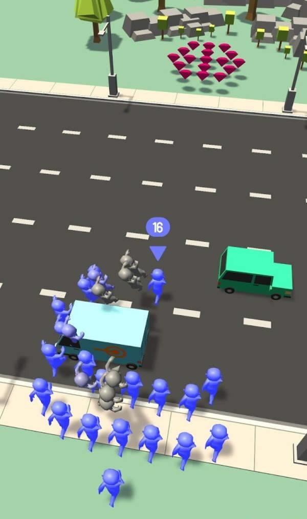人类过马路截图