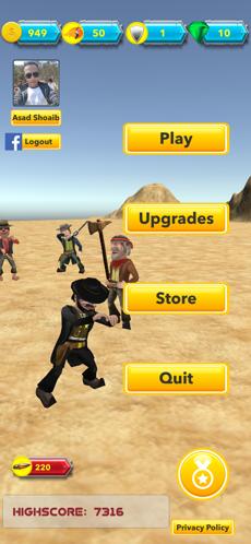 牛仔土匪射击跑截图