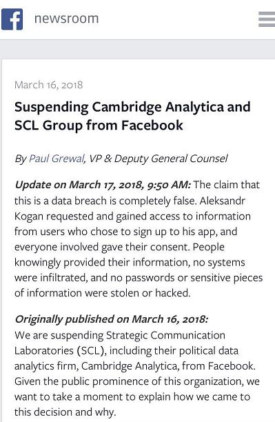 实锤!泄漏5000万用户信息后,Facebook 成操控美国大选的工具