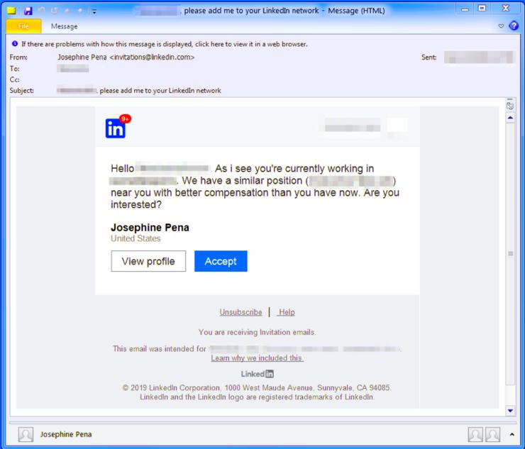 攻击者滥用 LinkedIn 求职资料传播 More_eggs 后门