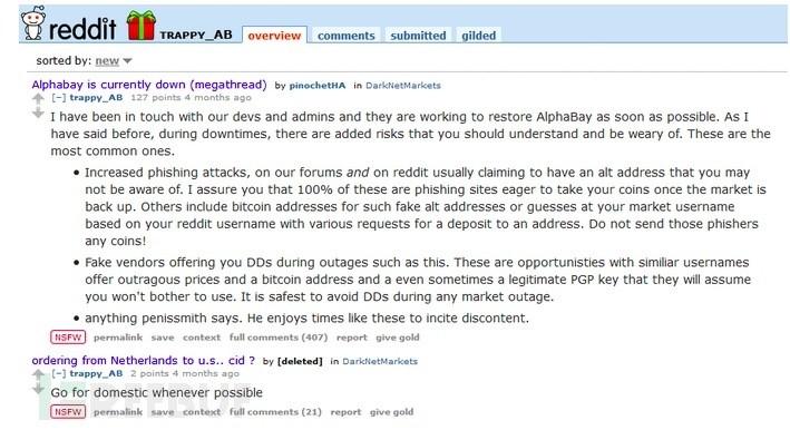 暗网 AlphaBay &ldquo;新闻发言人&rdquo;在美国正式遭到指控
