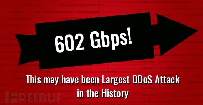 602Gbps!史上最大DDoS攻击出现