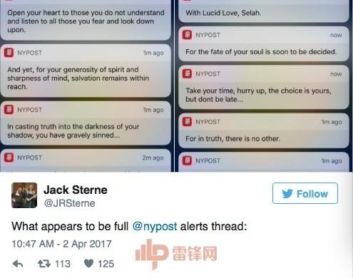 黑客拿下《纽约邮报》App 后只做了一件事：川普万岁