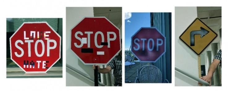 &ldquo;黑&rdquo;掉自动驾驶汽车，只要给路标涂个大花脸