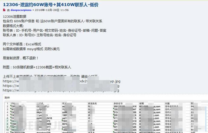 铁总否认，那暗网超 400 万 12306 用户数据是从哪泄露的？