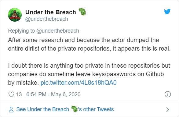 微软 GitHub 账号 500GB 数据被黑客窃取，并声称要免费泄露，网安公司：这没什么好怕的！