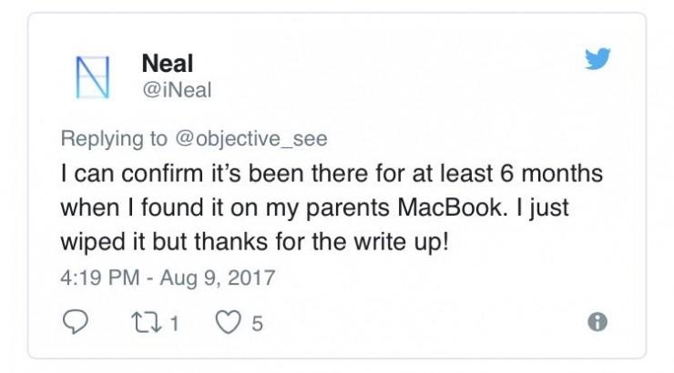 听说针对Mac平台的恶意广告程序出现了新变种