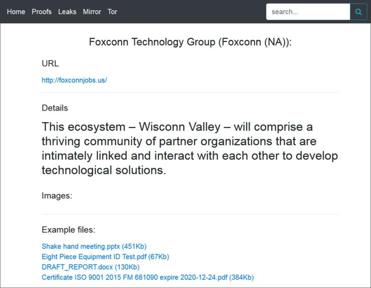 富士康遭攻击!黑客给出 21 天期限,索要 2.3 亿赎金,否则文件都将被损坏