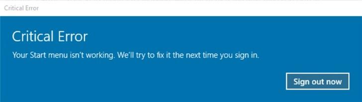 微软承认Windows 10补丁KB4517389搞坏&ldquo;开始&rdquo;菜单