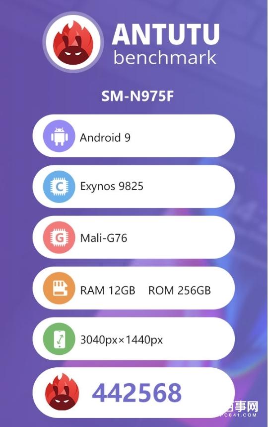 三星Exynos 9825安兔兔跑分曝光：超越骁龙855