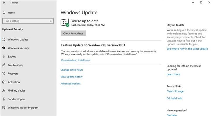 来了！微软2019 Windows 10更新五月版正式版推送下载