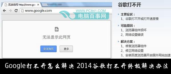谷歌打不开怎么办 Google打不开的解决办法