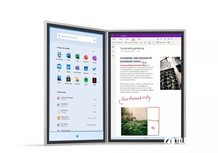 微软Windows 10X是全新双屏/折叠屏系统,现有设备不能升级