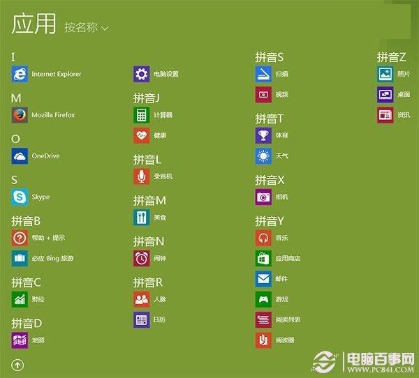 Win8.1 Update&ldquo;应用&rdquo;视图如何显示更多磁贴？Win8.1 Update&ldquo;应