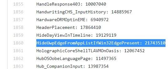 微软Windows 10 20H1预览版正在移除旧版Edge浏览器