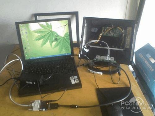 笔记本显示器改装成台式电脑显示器图为教程