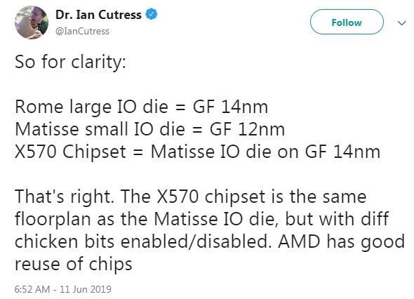 AMD不放弃14/12nm：X570确认14nm IO核心升级12nm