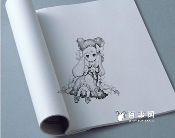 白纸上铅笔画怎么做 美股秀秀圆珠笔画铅笔画教程