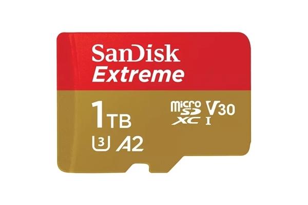 西数闪迪1TB容量microSD卡开卖：449美元 90MB/s读取