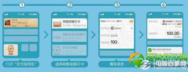 支付宝钱包转账到银行卡图文教程