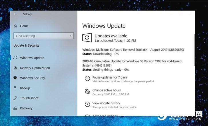 微软2019 Windows 10更新五月版18362.295正式推送
