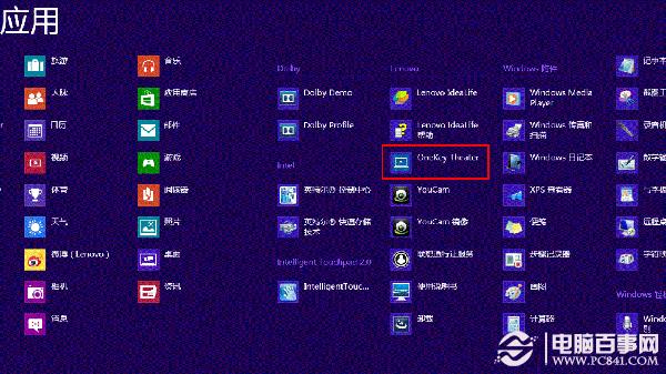 Win8系统OneKey Theater一键影音图标任务栏隐藏后如何恢复