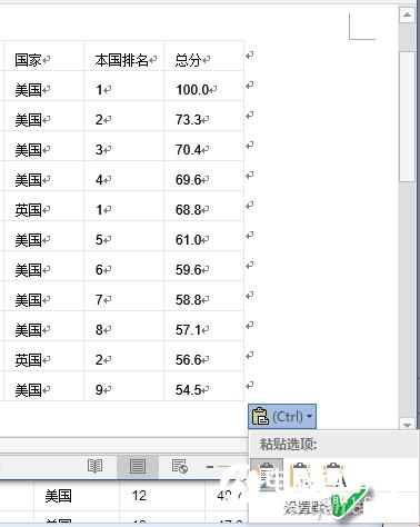 Word文档中输入的数字列表快速变成Word表格教程