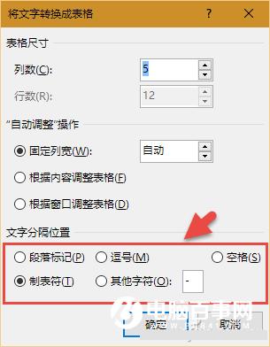 Word文档中输入的数字列表快速变成Word表格教程