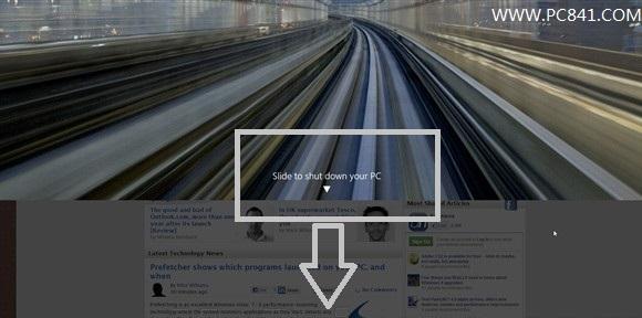 Win8.1滑屏关机在哪 Win8.1滑动关机设置教程
